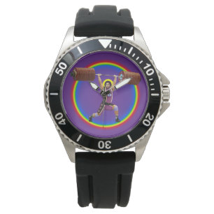 Montre Jésus-Christ faisant le Clean and Jerk