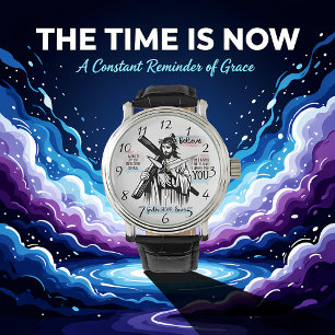 Montre Jésus-Christ tenant une croix