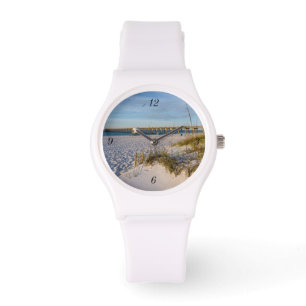 Montre Jetée des dunes de sable de Pensacola, matinée
