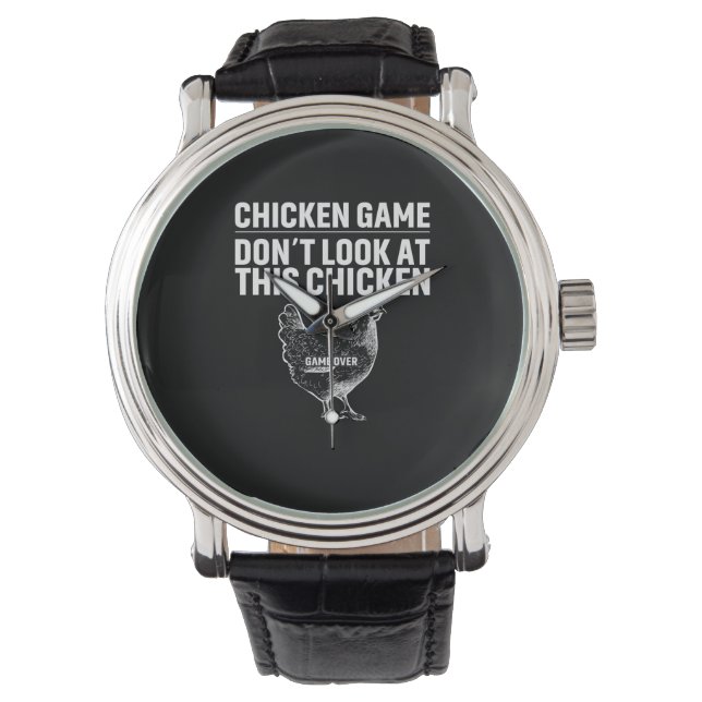Montre Jeu de poulet de l'art (devant)