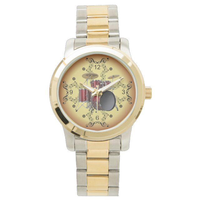 Montre Jeu de tambours ~ Défilé musical ~ Arrière - plan  (devant)