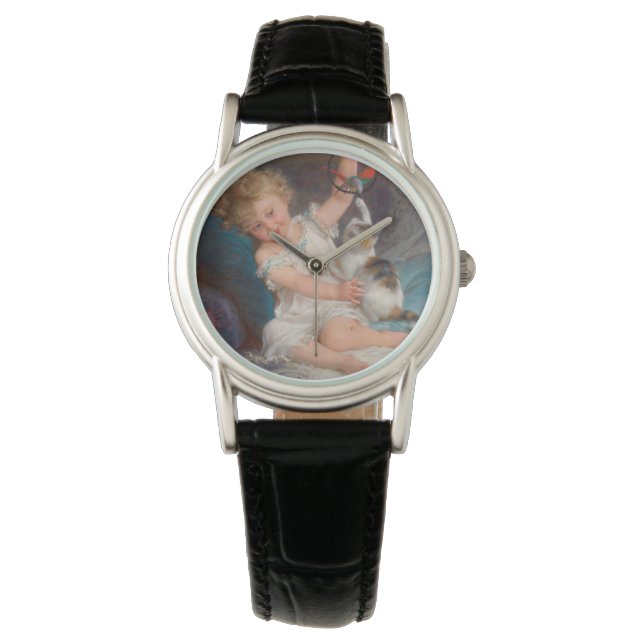 Montre Jeu : Fille Jouer avec son animal de compagnie Kit (devant)