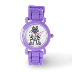 Montre Jitsu de Bulldog  choisir la couleur arrière - pl