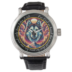Montre John 3:16 Loup Solitaire Montagne Foi