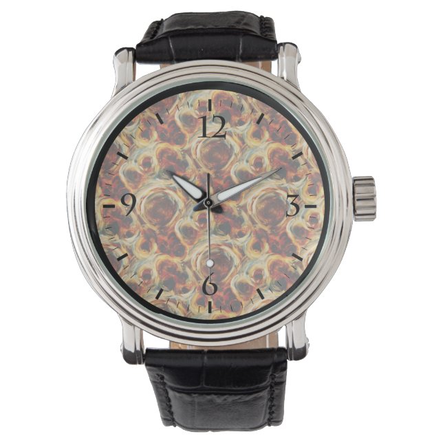 Montre Joli brun sans soudure motif lancer oreiller lu (devant)