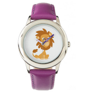 Montre Joli Cartoon Silencieux Lion Watch