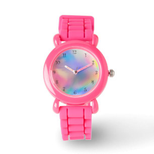 Montre Joli dégradé moderne aquarelle Rainbow backgrou