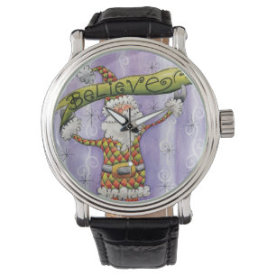 Montre Joli dessin animé de Noël, je crois au Père Noël
