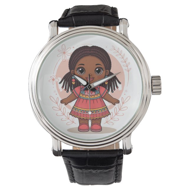 Montre Joli en Ticks roses (devant)