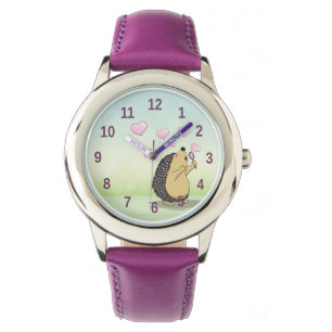 Montre Joli hérisson Chiffres de filles