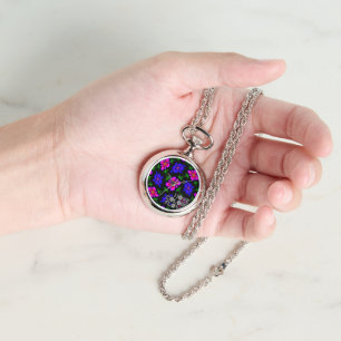 Montre Joli Motif de fleurs roses