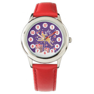 Montre Joli rennes de danse simple numéroté enfants regar