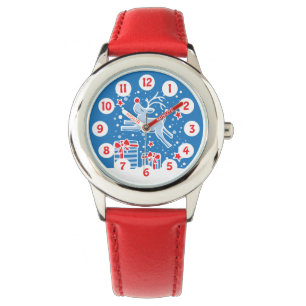 Montre Joli rennes de danse simple numéroté enfants regar