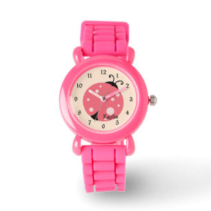 Montre Joli Rose Ladybug Regarder les enfants