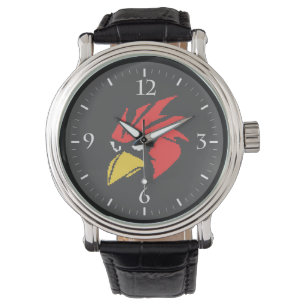 Montre Joli sac à timon de la face pixe oiseau