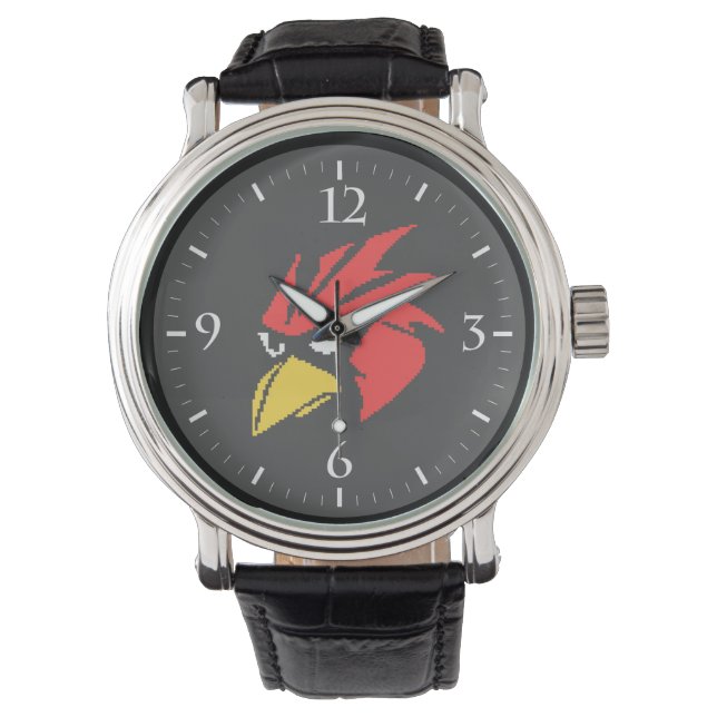 Montre Joli sac à timon de la face pixe oiseau (devant)