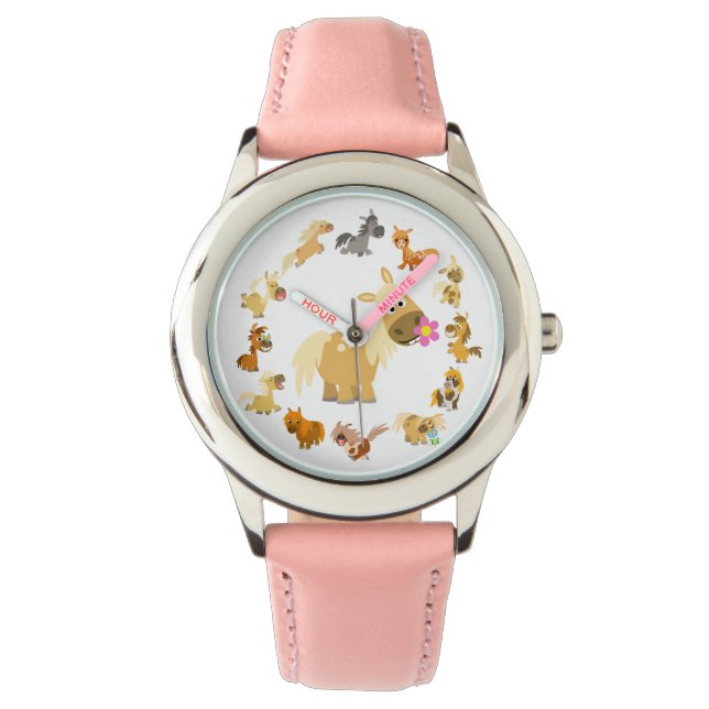Montre Jolie Cartoon Ponies Mandala Watch (devant)