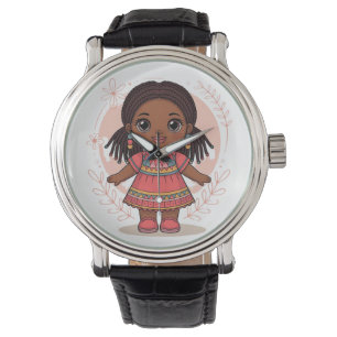 Montre Jolie en rose ticks