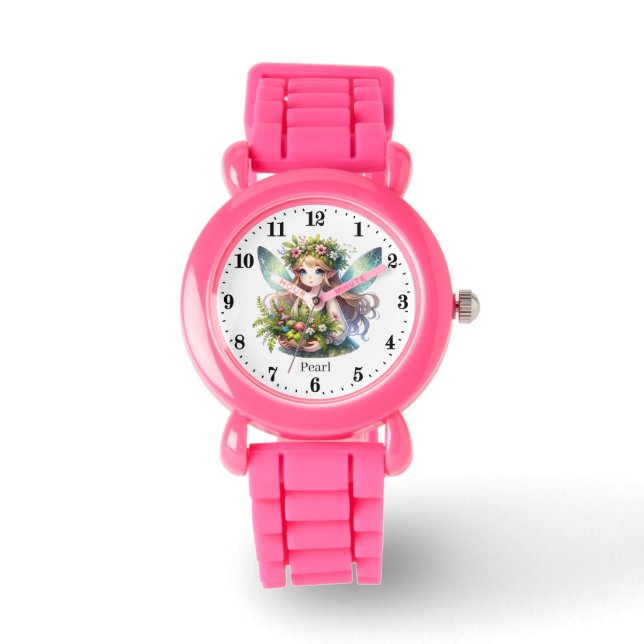 Montre Jolie fée ajouter nom filles Regarder (Recto)