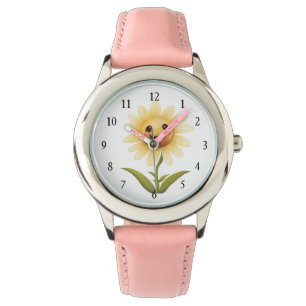Montre Jolie Fleur Jaune