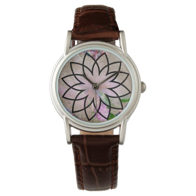 Montre Jolie Fleur Lotus Dames (devant)