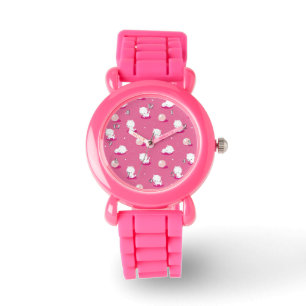 Montre Jolie Kitty Rose Kittens Motif Montre-poignet