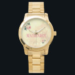 Montre Jolie mère matriarche Rose<br><div class="desc">Joli Matriarch et Roses vintages design Watch.</div>