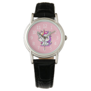 Montre Jolie peinture colorée magique Happy Unicorn  