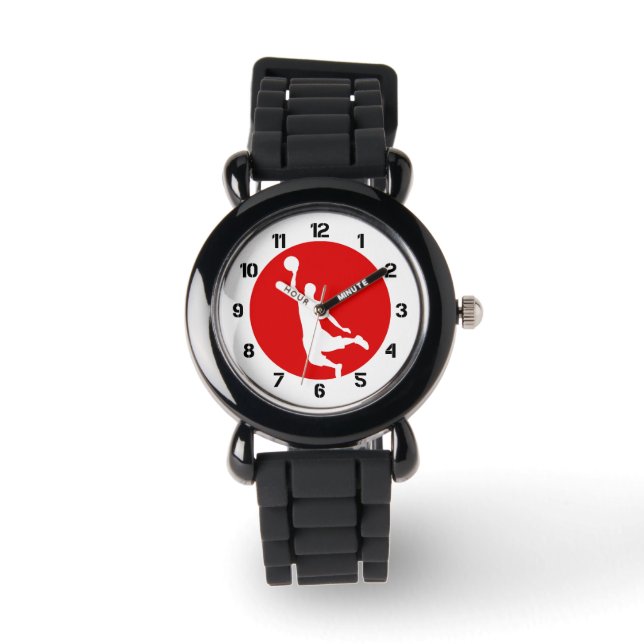 Montre Joueur de basket-ball Red Circle Dunk (Recto)