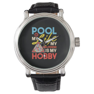 Montre Joueur de billard Billard de piscine est ma vie