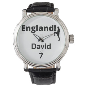 Montre Joueur de football anglais personnalisable