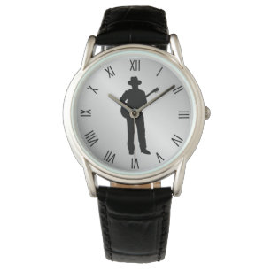 Montre Joueur de guitare avec chiffres romains