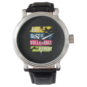 Montre Joueur de volley-ball   Mangez une répétition de v