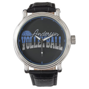 Montre Joueur de volley-ball personnalisé AJOUTER UN NOM 