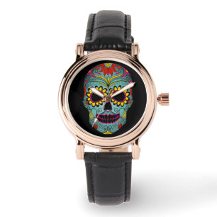 Montre Jour Coloré De La Mort Sugar Skull Watch