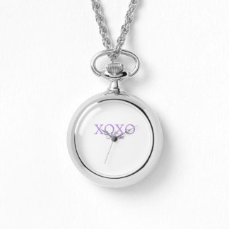 Montre Jour de la Saint Valentin Xoxo ajouter nom pastel 