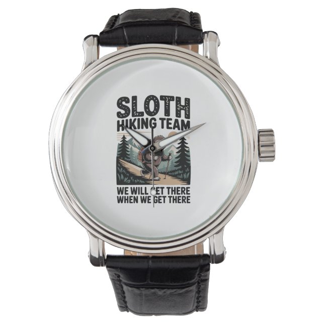 Montre Jours Lents Vibes ensoleillées Sloth Hammock Trop (devant)