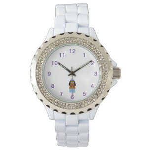 Montre Joyeuse Coupe d'Anniversaire Femme Rhinestone Whit