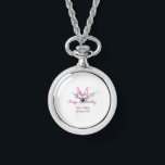 Montre Joyeux 21e Anniversaire rose ajouter nom monogramm<br><div class="desc">belle conception</div>