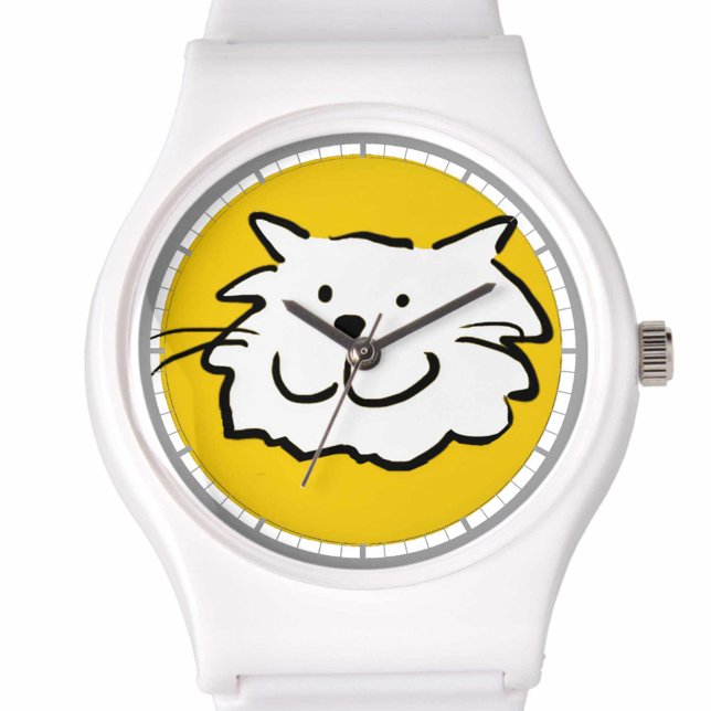 Montre Joyeux chat souriant comme dessin amusant (Créateur téléchargé)