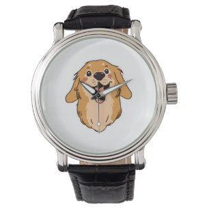 Montre Joyeux Golden Retriever Amoureux des chiens Puppy 