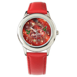 Montre Joyeux Noël étincelant et brillant
