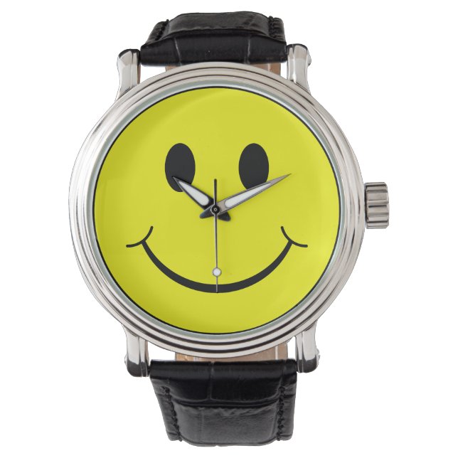 Montre Joyeux visage jaune (devant)