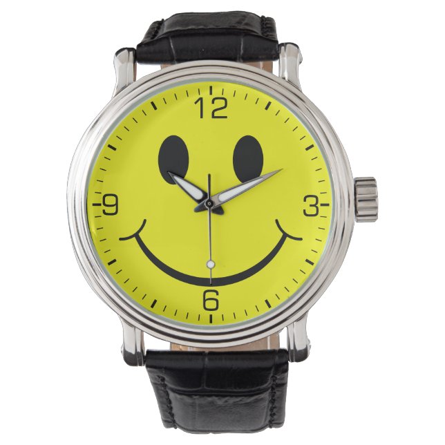 Montre Joyeux visage jaune (devant)