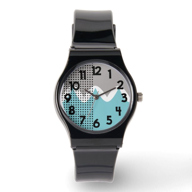 Montre Jumelles Abstraites (Recto)