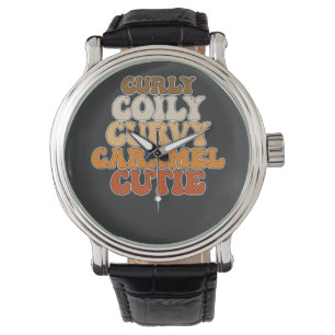 Montre Juneteenth Bouclée Enroulée Curvy Caramel Chérie