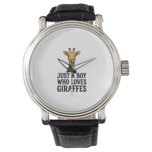 Montre Juste un garçon qui aime les girafes T-shirt giraf