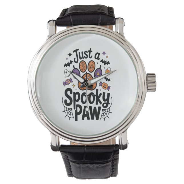 Montre Juste Un PNG Paw Éffrayant, Halloween Chien (devant)