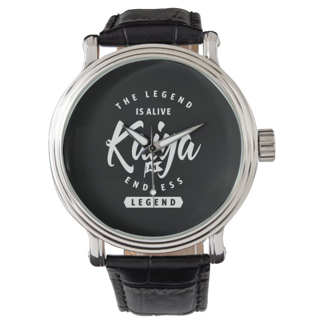 Montre Kaiya Nom personnalisé Anniversaire Cadeau (devant)