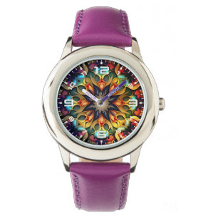 Montre Kaleidoscope Mandala Flower Design-23091